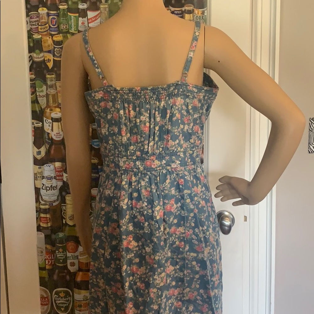 Denim floral dress - Picture 7 of 8